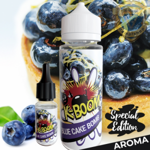 K-BOOM Special Edition BLUE CAKE BOMB Aroma 10ml plus 120ml-Leerflasche