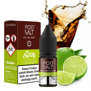 Pod Salt FUSION Cola Lime 20mg Nikotinsalzliquid *mit Steuermarke*