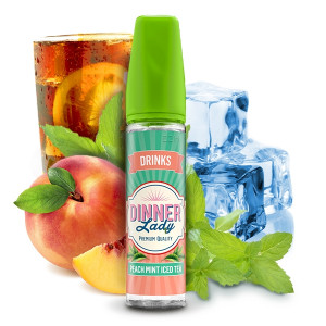 Dinner Lady DRINKS PEACH MINT ICED TEA 20ml LongFill - Aroma made in UK