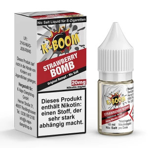 Strawberry Bomb Nikotinsalzliquid (Erdbeermarmelade) - K-Boom *mit Steuermarke*